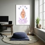 Quadro Decorativo A Mão Astral - 70x50cm