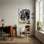 Quadro Decorativo Adorei as Almas - Preto Velhos - 70x50cm