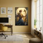 Quadro Decorativo Apolo Deus Do Sol - 70x50 cm