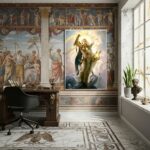 Quadro Decorativo Apolo Deus da Mitologia Grega - 70x50cm