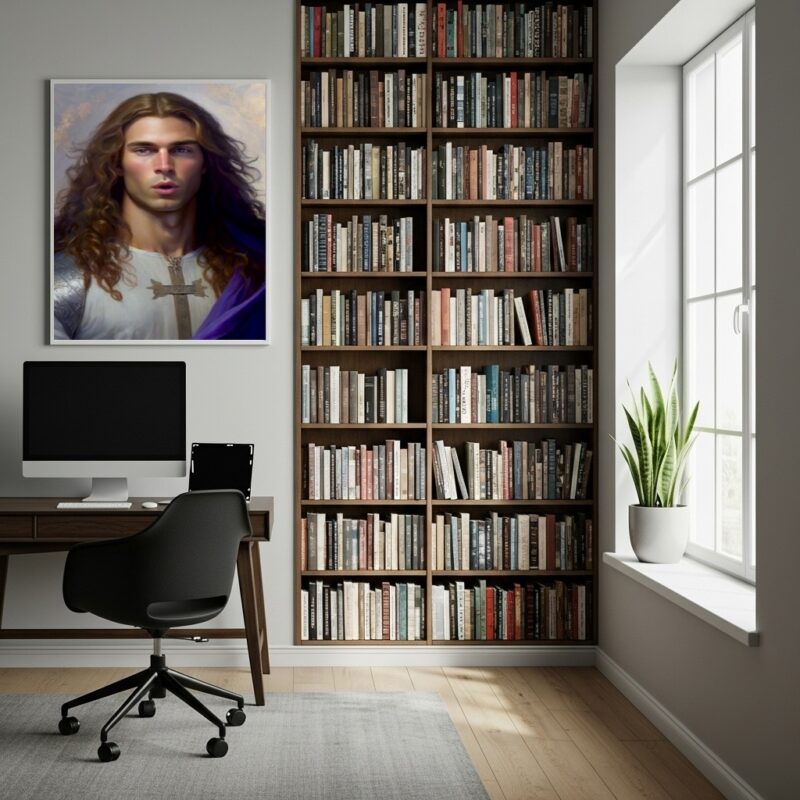 Quadro Decorativo Arcanjo Zadquiel - 70x50 cm