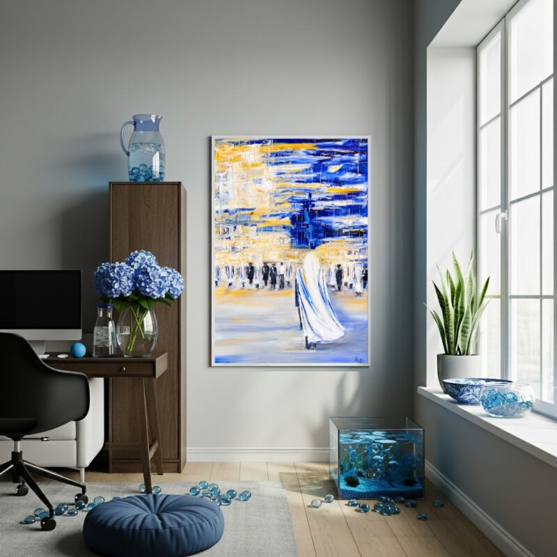 Quadro Decorativo Arte Decoração Judaica - 70x50 cm