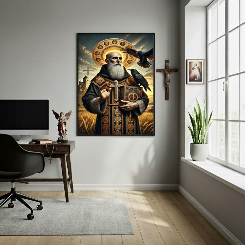 Quadro Decorativo Arte São Bento - 70x50 cm