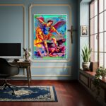 Quadro Decorativo Arte São Miguel Arcanjo Príncipe - 70x50cm