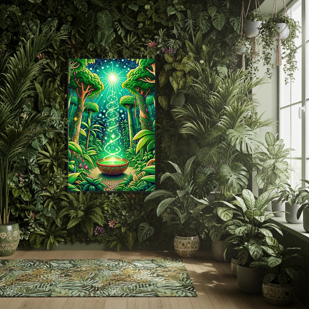 Quadro Decorativo Ayhuasca - 70x50 cm