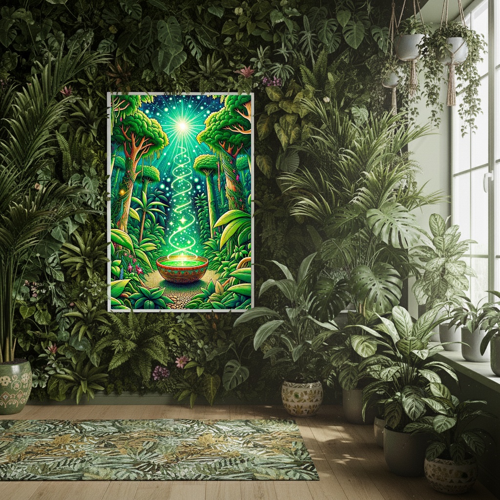 Quadro Decorativo Ayhuasca - 70x50 cm