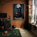 Quadro Decorativo Bruxa Vidente Tarot - 70x50cm