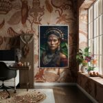 Quadro Decorativo Cabocla Jurema - 70x50 cm
