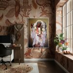 Quadro Decorativo Caboclo Pena Branca - 70x50 cm