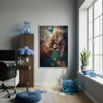Quadro Decorativo Casal Preta e Preto Velho - 70x50 cm