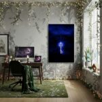 Quadro Decorativo Chave Mágica Azul - 70x50cm