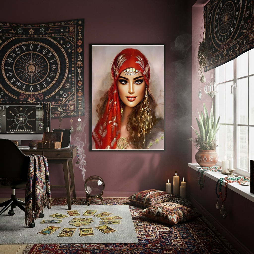 Quadro Decorativo Cigana Esmeralda - 70x50 cm