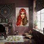 Quadro Decorativo Cigana Esmeralda - 70x50 cm