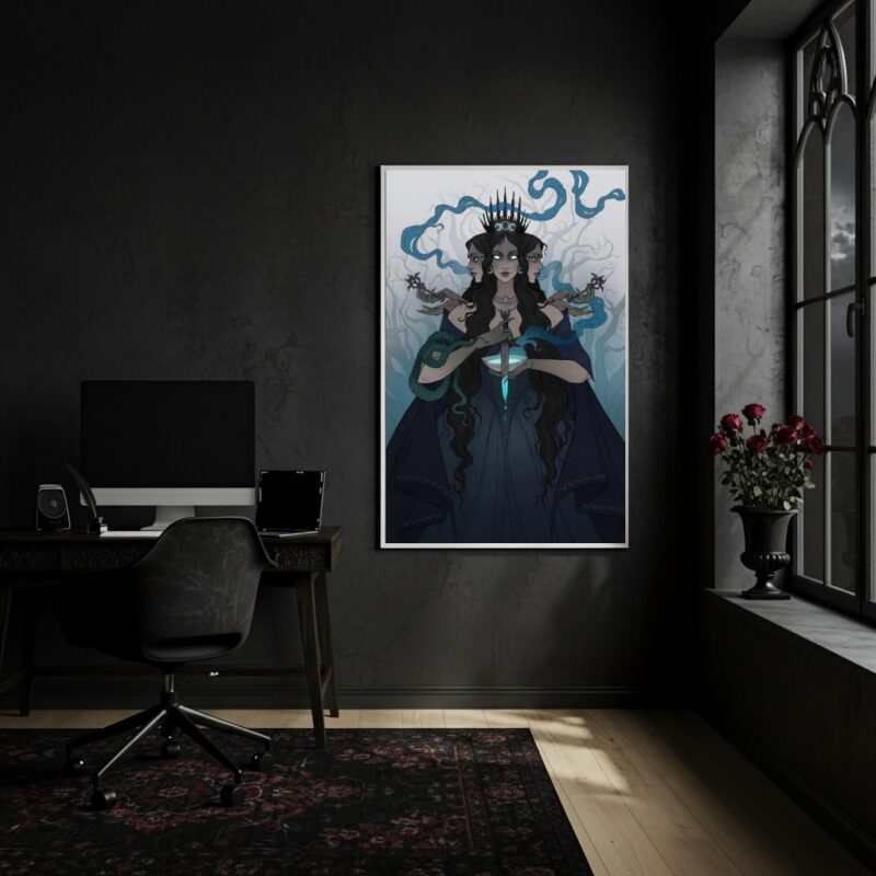 Quadro Decorativo Deusa Hecate - 70x50 cm