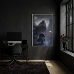 Quadro Decorativo Exú Capa Preta - 70x50 cm