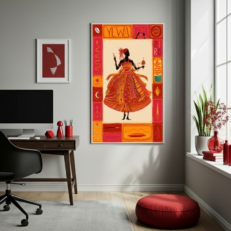 Quadro Decorativo Festa de Orixá - 70x50 cm