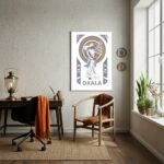 Quadro Decorativo Figura Orixá Oxalá - 70x50 cm