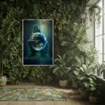 Quadro Decorativo Gaia Mãe Terra - 70x50 cm