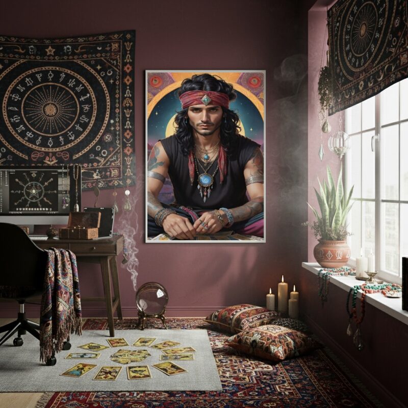 Quadro Decorativo Homem Cigano - 70x50 cm