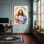 Quadro Decorativo Jesus Cristo Filho de Deus - 70x50cm