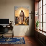 Quadro Decorativo Jesus Iluminado - 70x50 cm