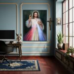 Quadro Decorativo Jesus Misericordioso - 70x50 cm