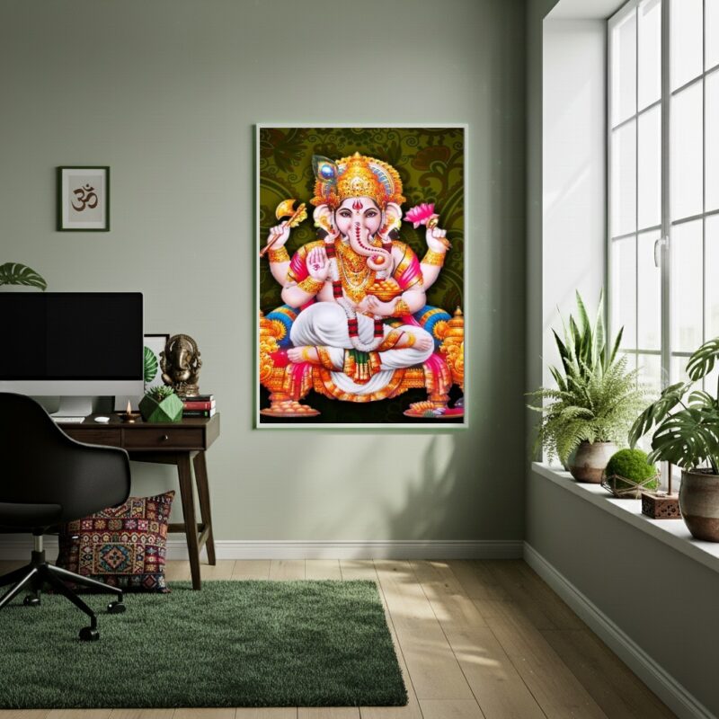 Quadro Decorativo Lord Ganesha - 70x50 cm