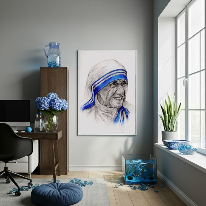 Quadro Decorativo Madre Teresa De Calcutá - 70x50 cm
