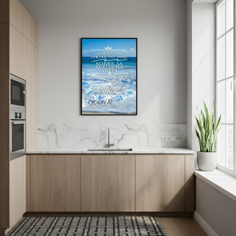 Quadro Decorativo Mãe Sereia Odoyá - 70x50 cm