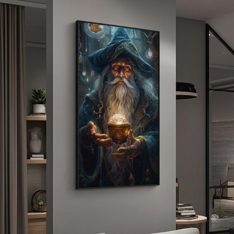 Quadro Decorativo Mago Vidente - 70x50 cm