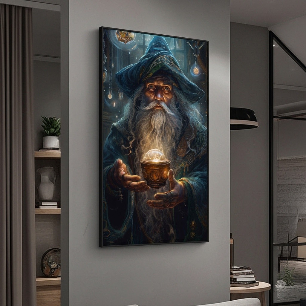 Quadro Decorativo Mago Vidente - 70x50 cm