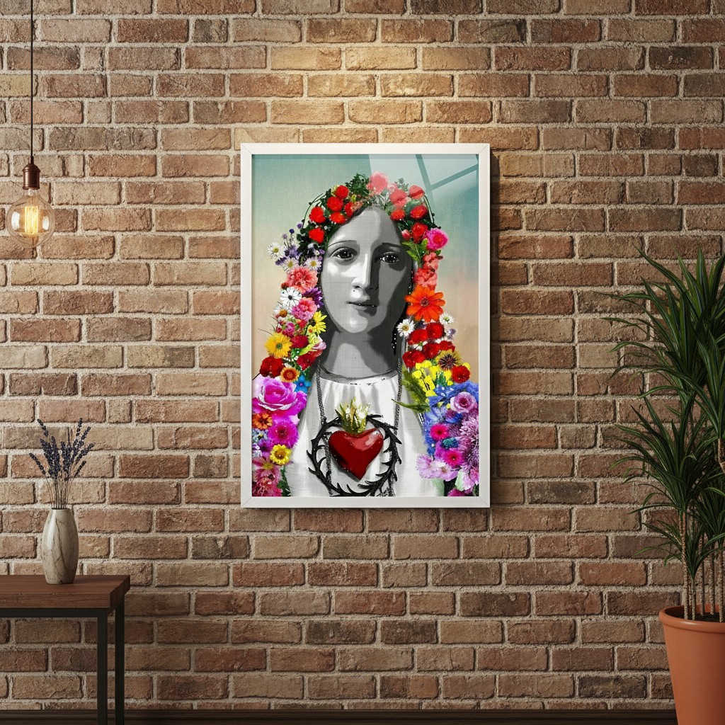 Quadro Decorativo Maria Flores - 70x50 cm