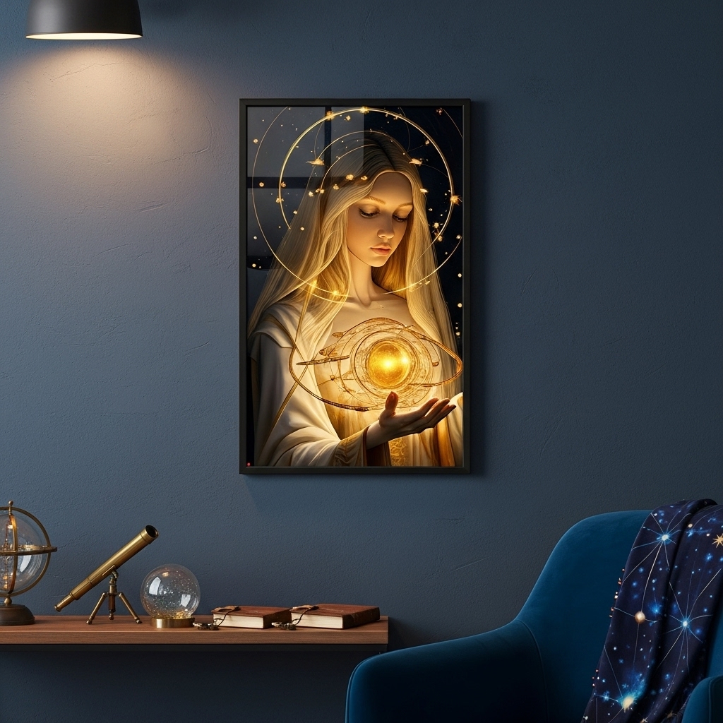 Quadro Decorativo Maria Galáxia - 70x50 cm