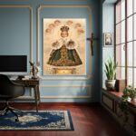 Quadro Decorativo Menino Jesus Milagroso de Praga - 70x50cm