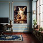Quadro Decorativo Meu Anjo da Guarda - 70x50cm