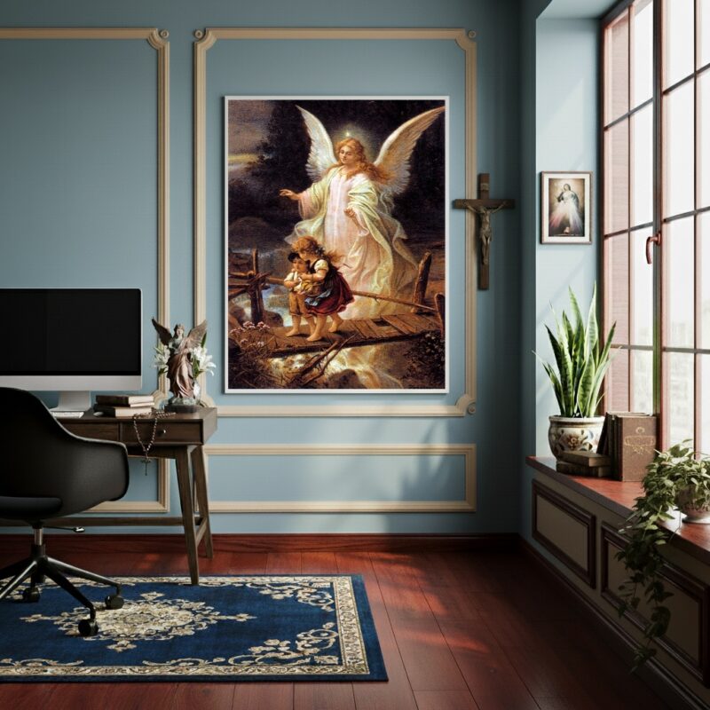 Quadro Decorativo Meu Anjo da Guarda - 70x50cm