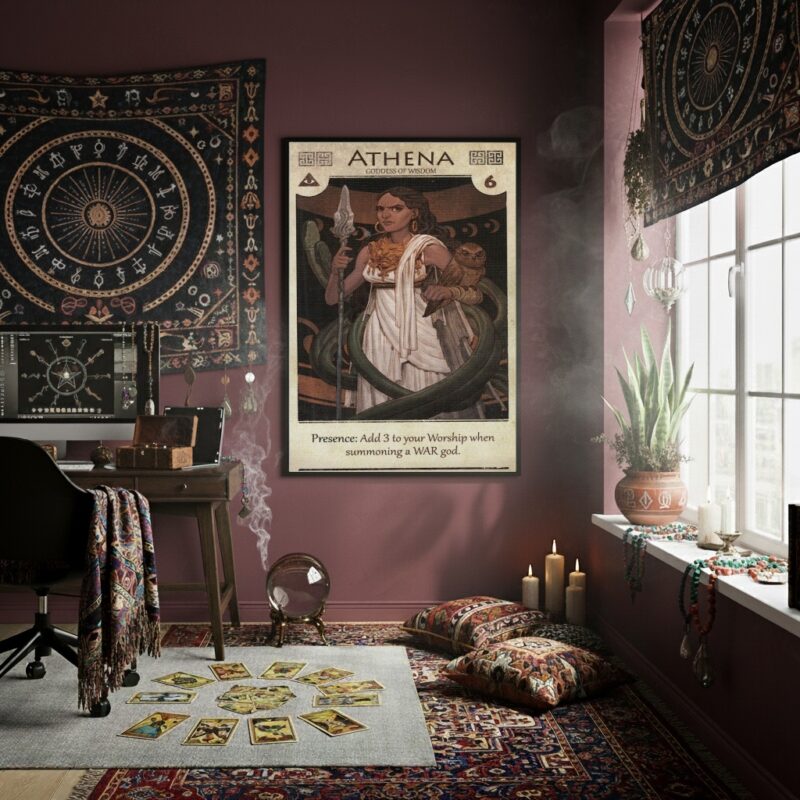 Quadro Decorativo Mitologia Egípcia Arthena - 70x50 cm