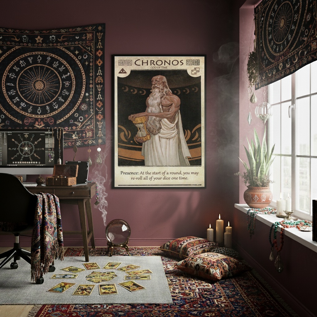 Quadro Decorativo Mitologia Egípcia Chronos - 70x50 cm