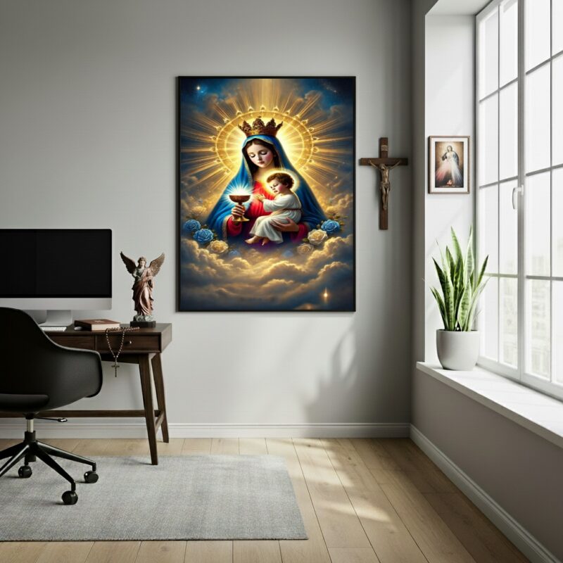 Quadro Decorativo Nossa Senhora Da Saúde - 70x50 cm