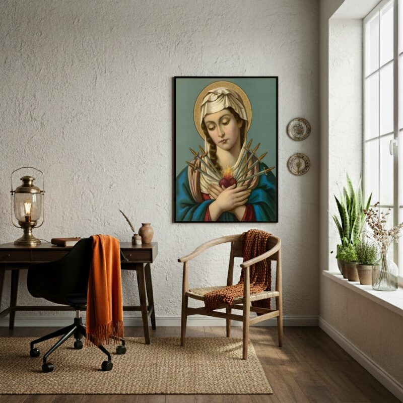 Quadro Decorativo Nossa Senhora Das Dores - 70x50 cm