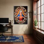 Quadro Decorativo O Imaculado Coração de Maria - 70x50cm
