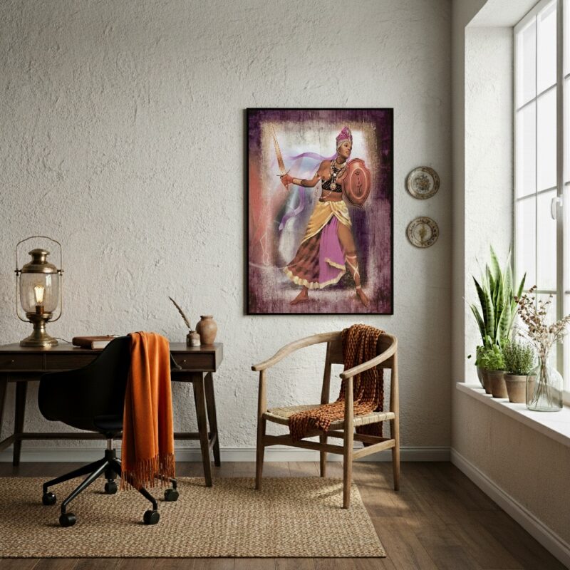Quadro Decorativo Obá Orixá - 70x50 cm