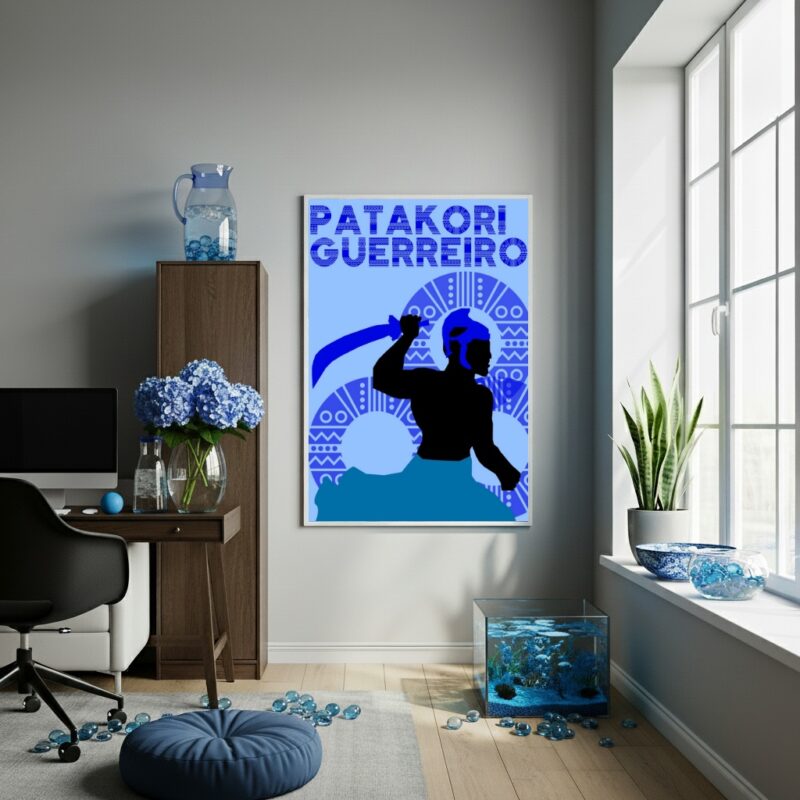 Quadro Decorativo Ogum Guerreiro - 70x50 cm