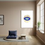 Quadro Decorativo Olho Grego - Olho Turco - Nazar - 70x50cm