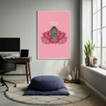 Quadro Decorativo Open Your Mind - Buda - 70x50cm