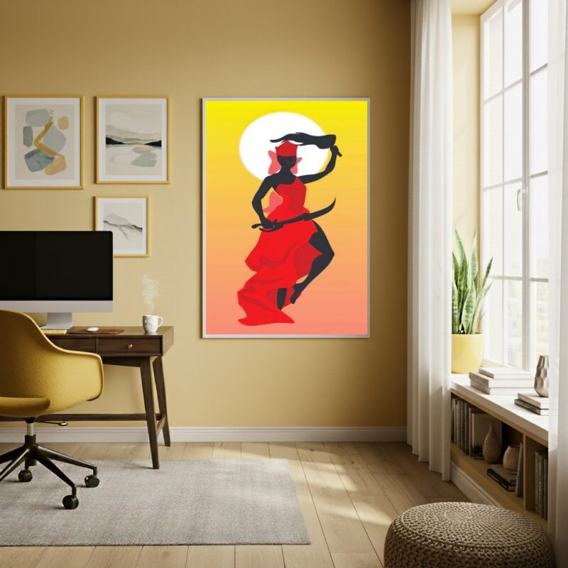 Quadro Decorativo Orixá Iansã Candomblé - 70x50 cm