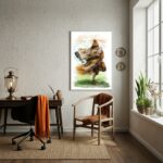 Quadro Decorativo Orixá Omolu - 70x50 cm