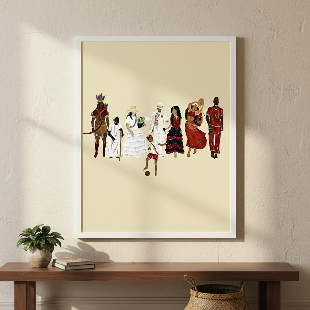 Quadro Decorativo Orixás Umbanda - 70x50 cm