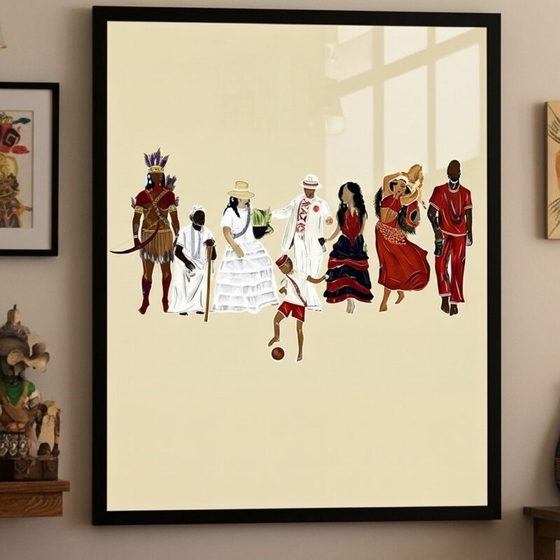 Quadro Decorativo Orixás Umbanda - 70x50 cm