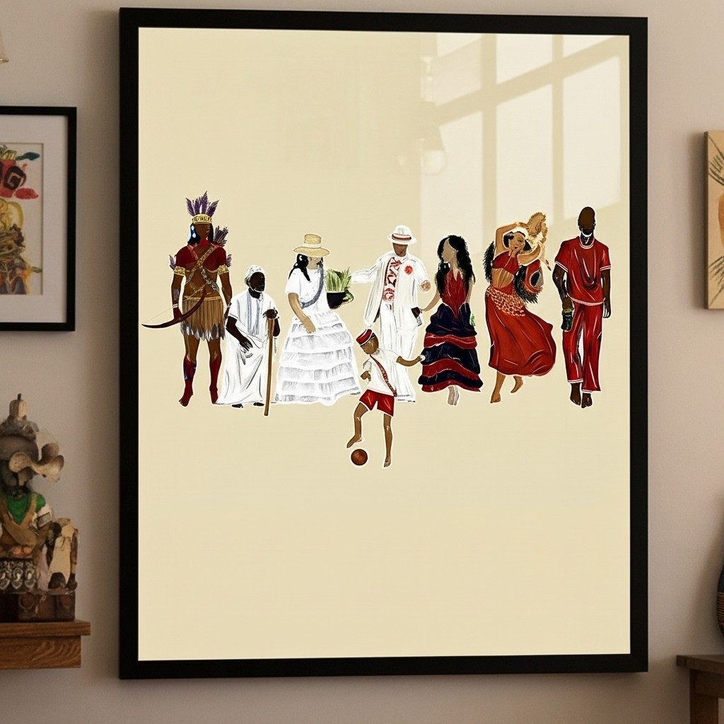 Quadro Decorativo Orixás Umbanda - 70x50 cm